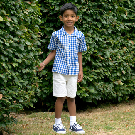 Blue Check Shirt Rachel Riley US