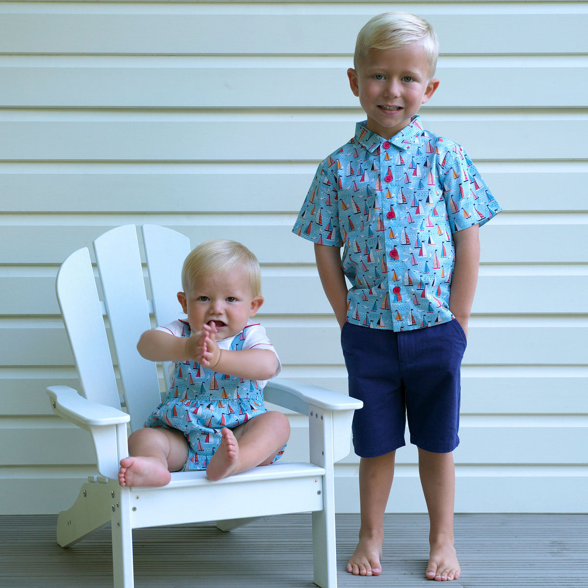 Sailboat Bubble and Shirt Set Rachel Riley US