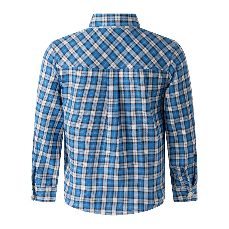 Blue Mini Check Shirt