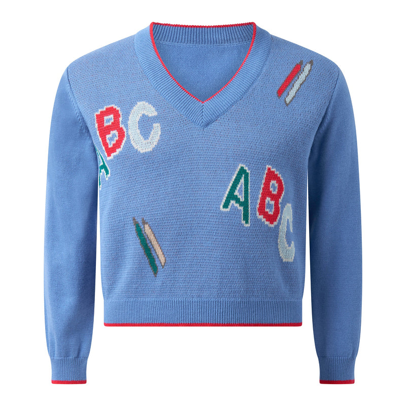 ABC V-Neck Sweater Rachel Riley US