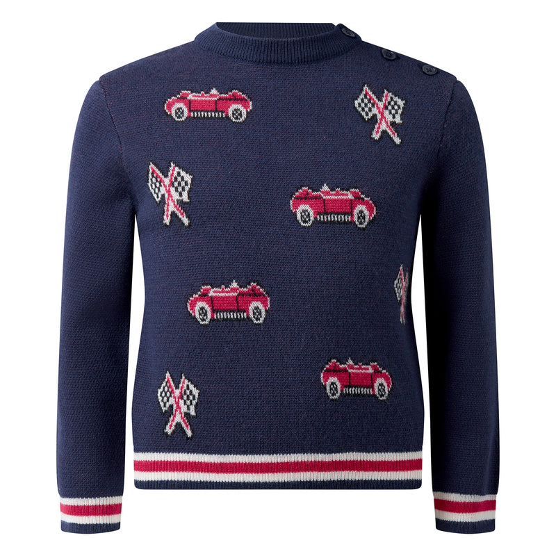 Car Intarsia Sweater
