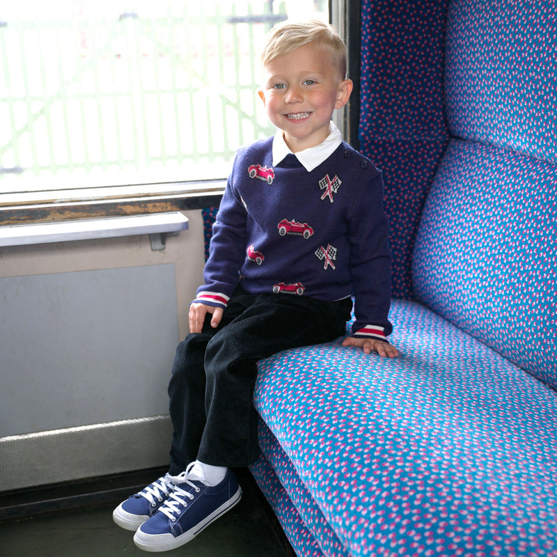 Car Intarsia Sweater