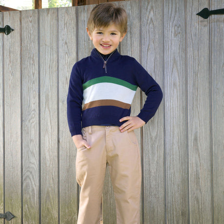 Stripe Half-zip Sweater Rachel Riley US