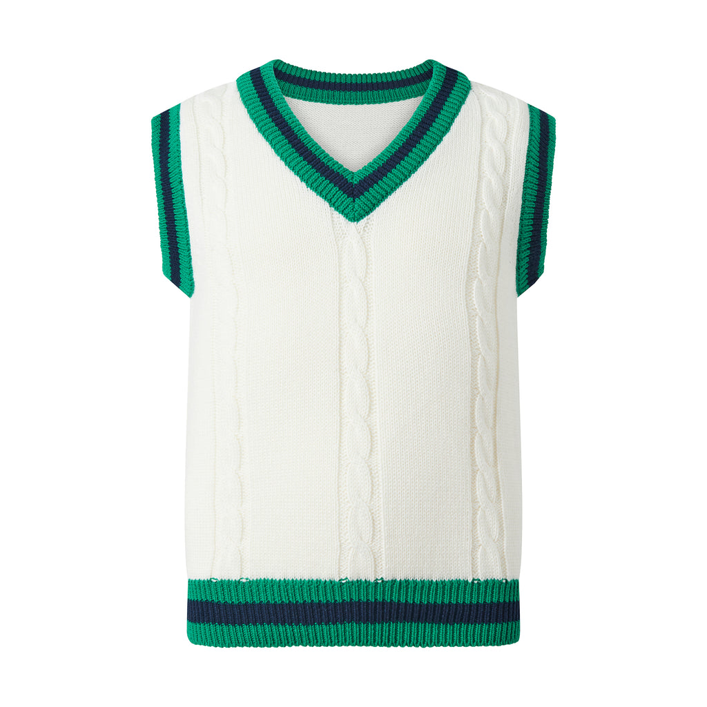 Cable Knit Sweater Vest – Rachel Riley US - Main Image