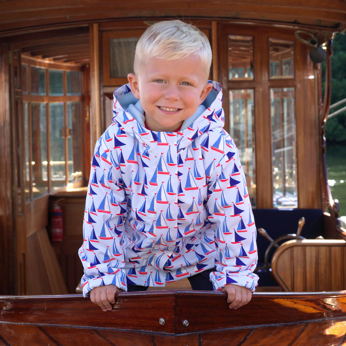 Sailboat Rain Jacket Rachel Riley US