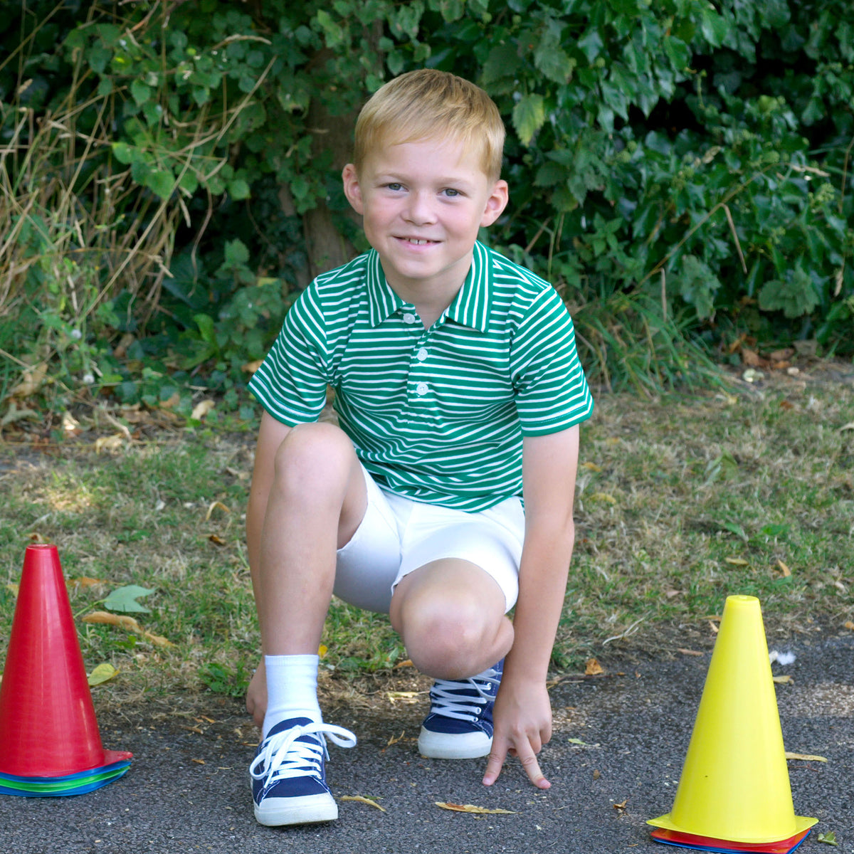 Green Stripe Polo Rachel Riley US