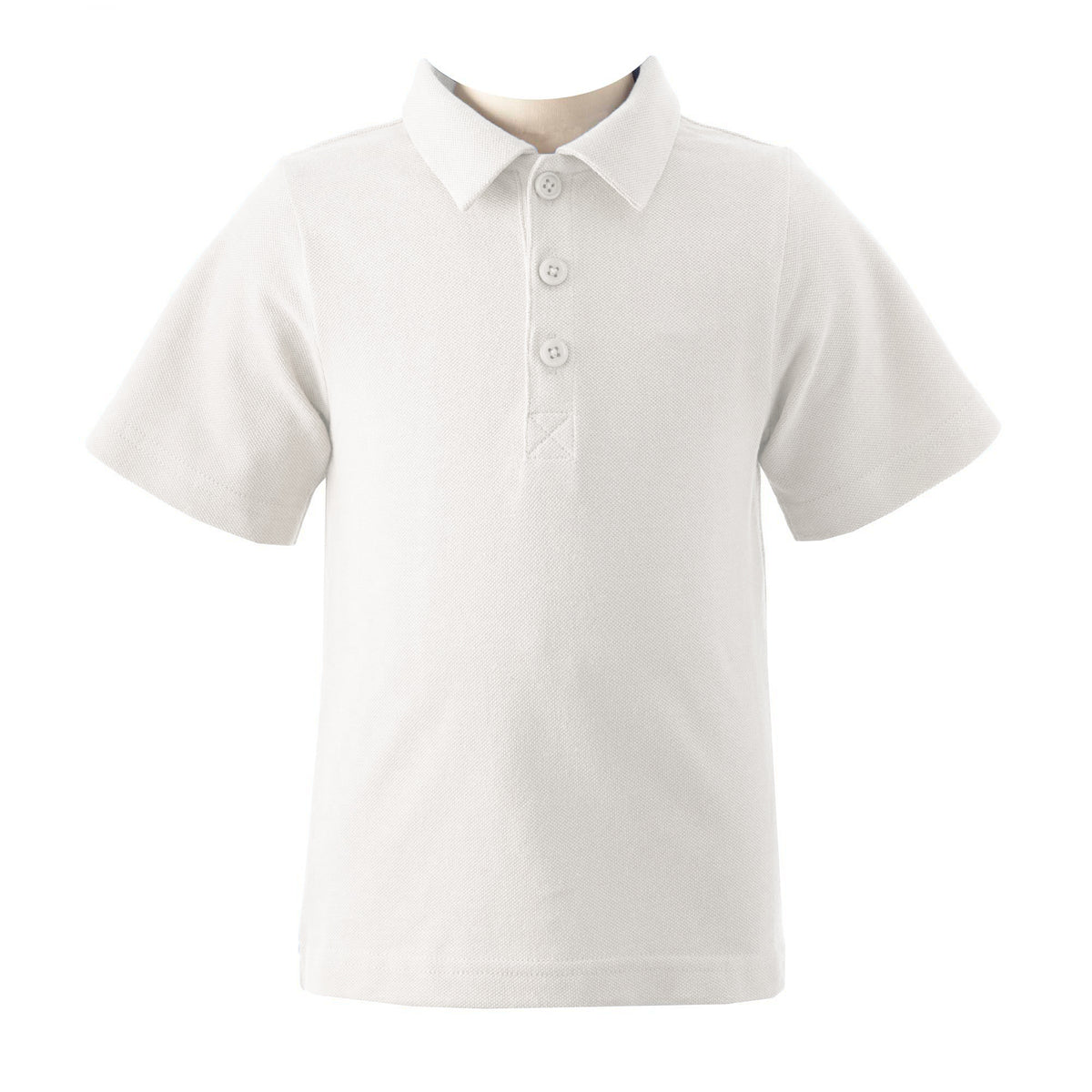Ivory Pique Polo Shirt