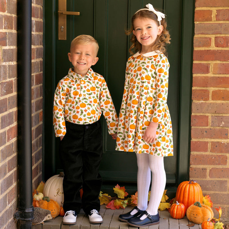 Pumpkin Polo Shirt Rachel Riley US