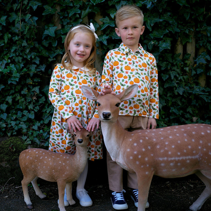 Pumpkin Jersey Dress Rachel Riley US