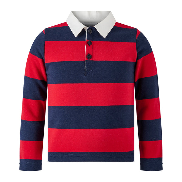 Red Striped Rugby  Shirt Rachel Riley US