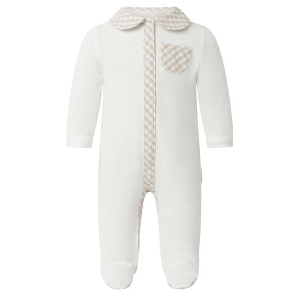 Gingham Check Babygro