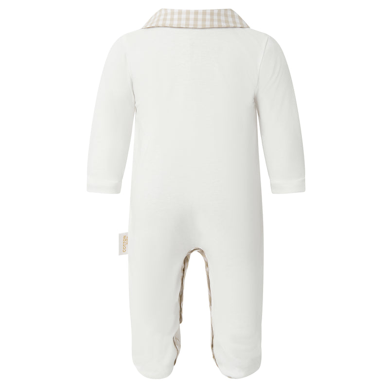 Gingham Check Babygro