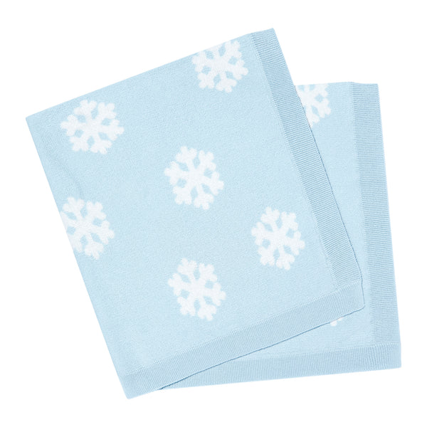 Snowflake Knit Blanket