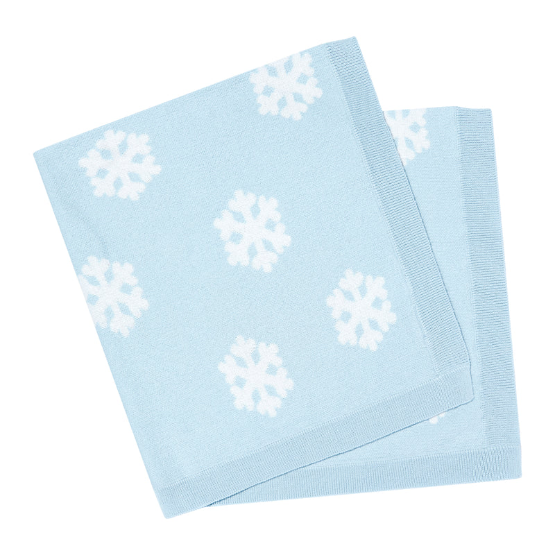Snowflake Knit Blanket