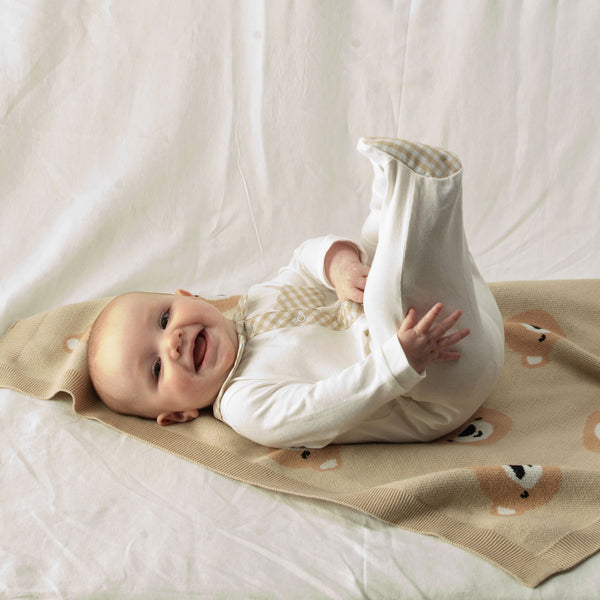 Gingham Check Babygro