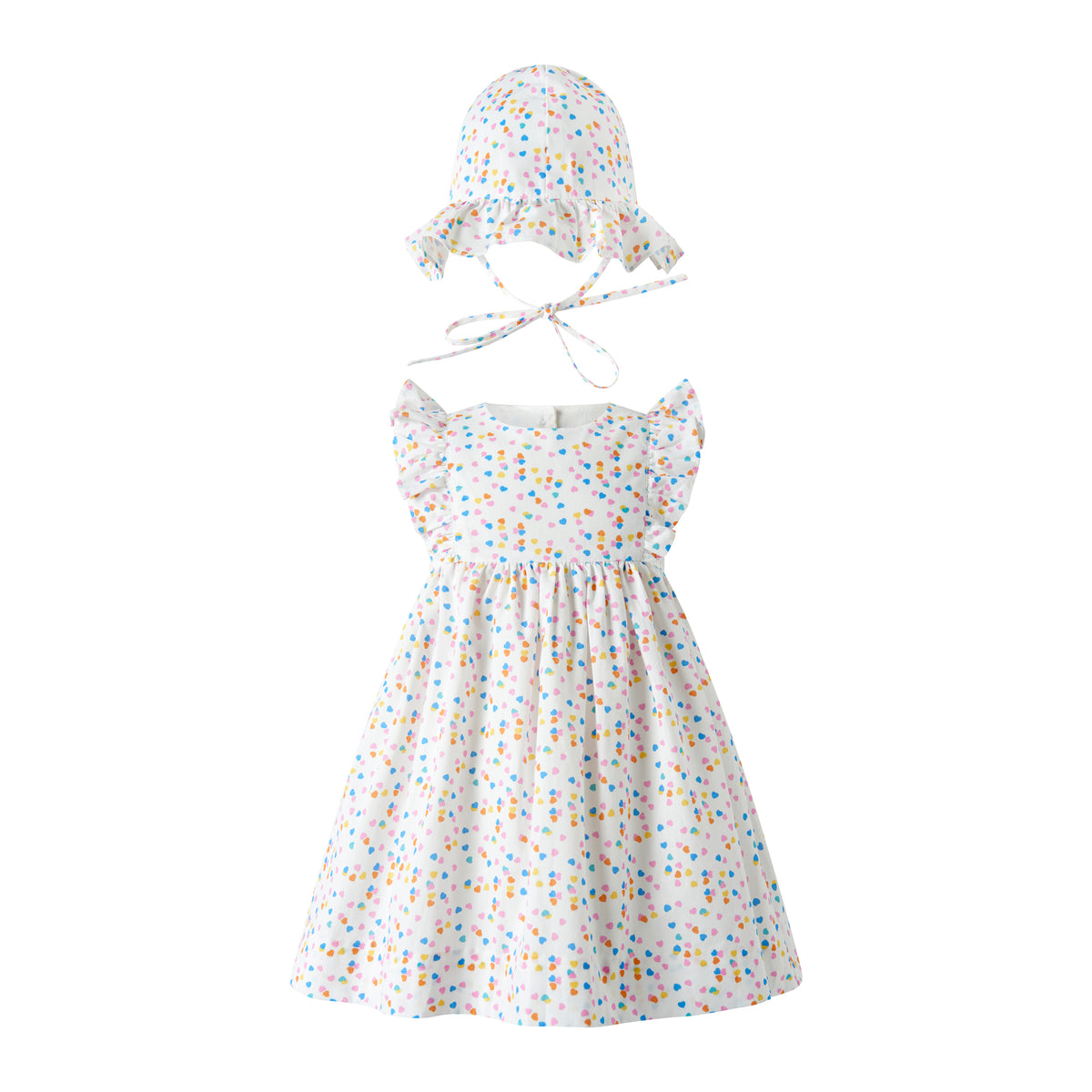 Heart Confetti Sundress & Hat Rachel Riley US