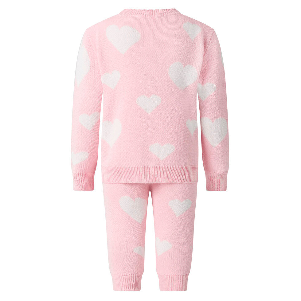 Heart Knit Cardigan & Leggings Set Rachel Riley US