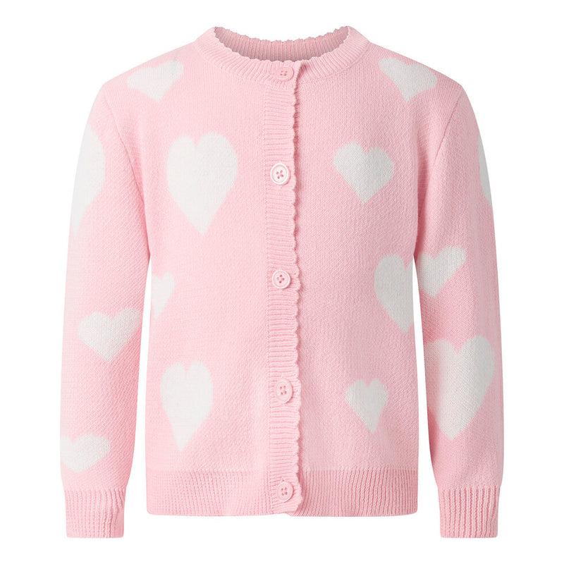 Heart Knit Cardigan & Leggings Set