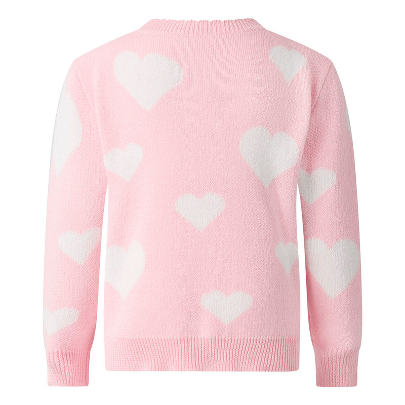 Heart Knit Cardigan & Leggings Set