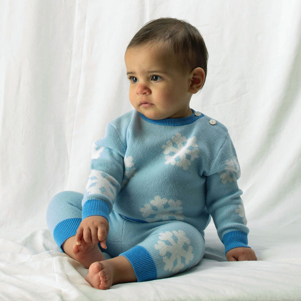 Snowflake Knit Sweater and Leggings Set