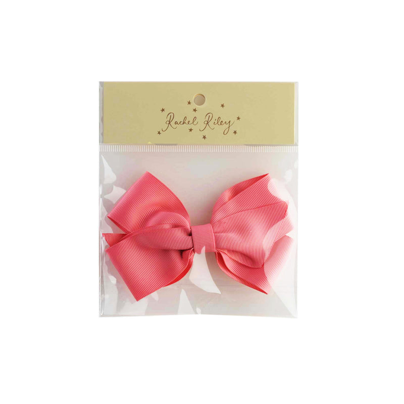 Bright Pink Grosgrain Hairbow Rachel Riley US