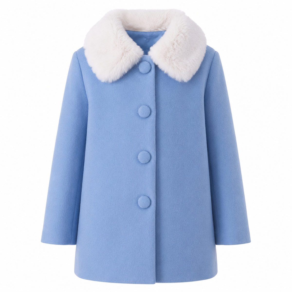 Faux Fur Collar Coat
