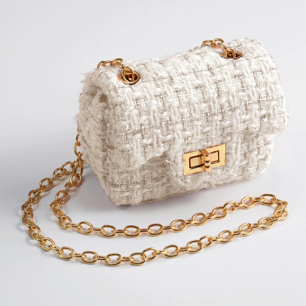 Ivory Tweed Cross Body Bag Rachel Riley US