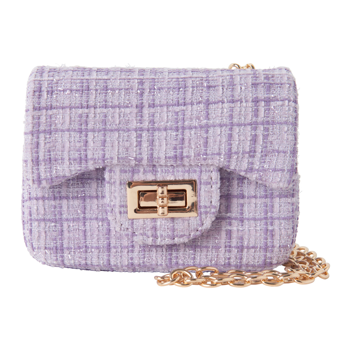 Lavender Tweed Cross Body Bag Rachel Riley US