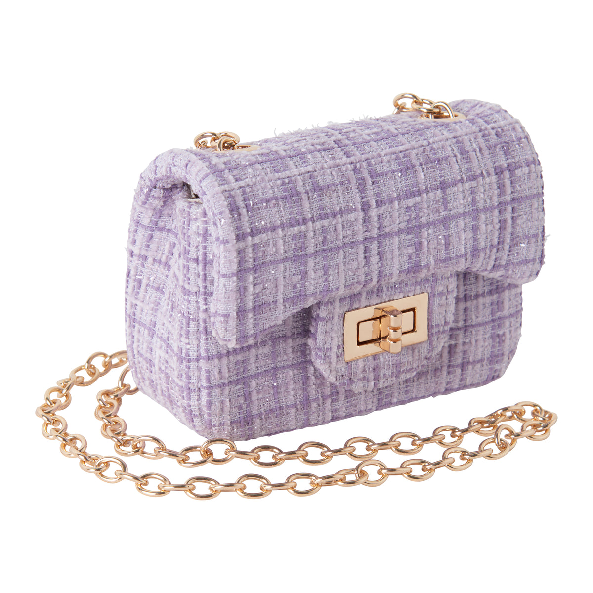 Lavender Tweed Cross Body Bag Rachel Riley US