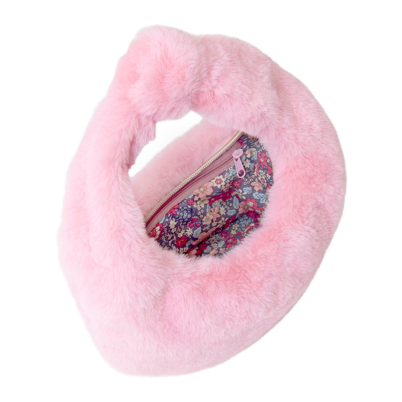 Pink Faux Fur Bag Rachel Riley US