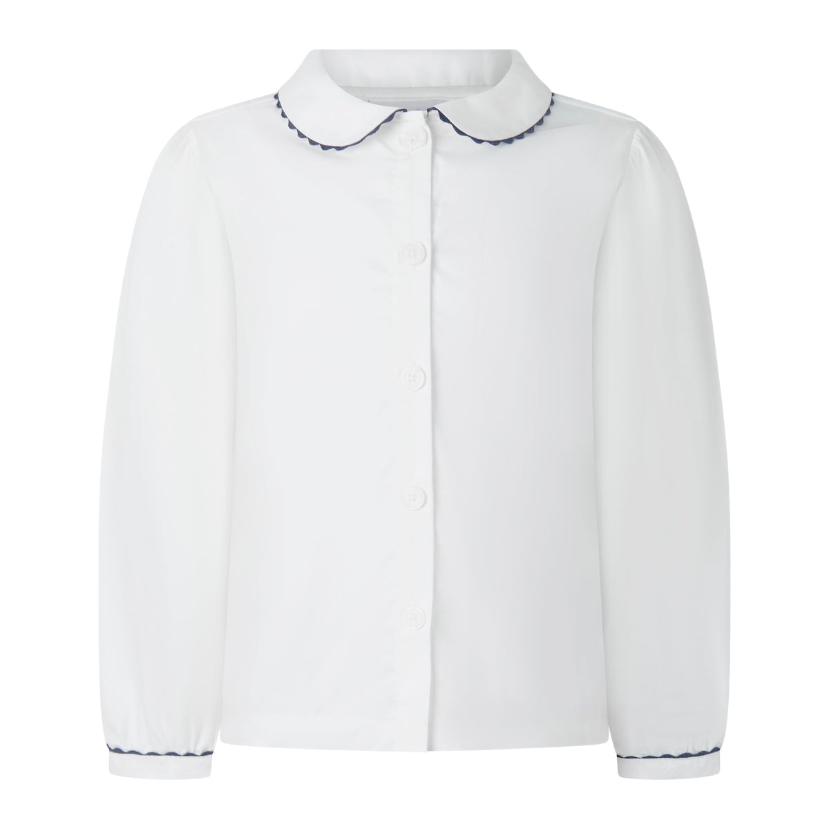 Navy  Ric Rac Blouse