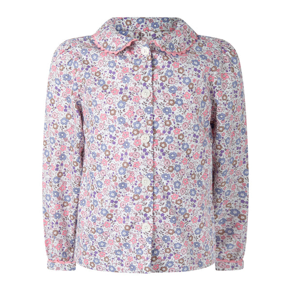 Pink Floral Blouse