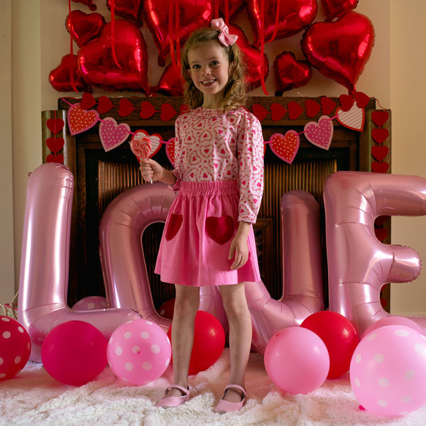 Floral Heart Frill Blouse