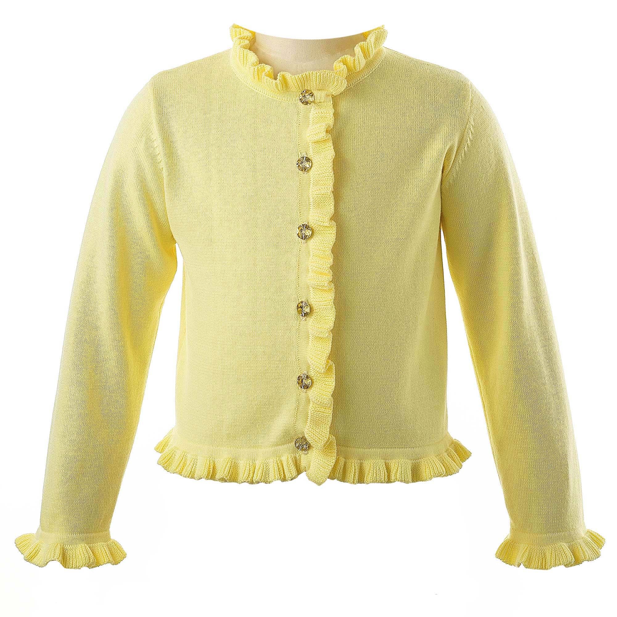 Yellow Frill Cardigan – Rachel Riley US