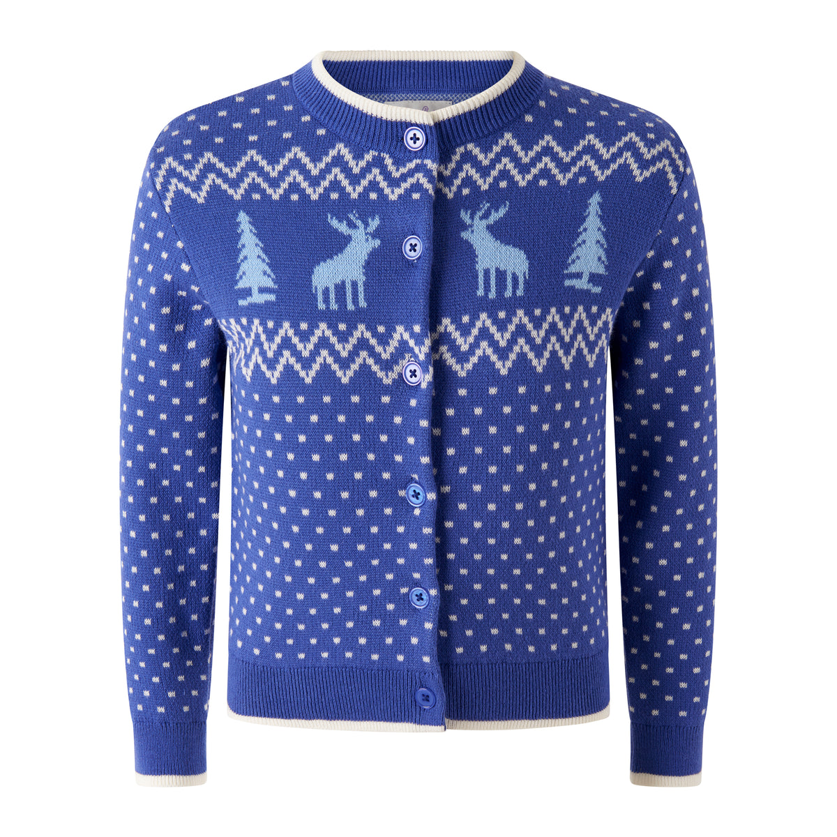 Chalet Intarsia Cardigan