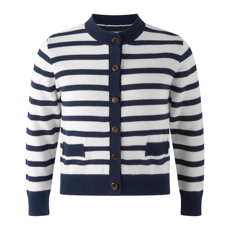 RHC Ron Herman Indigo Stripe Cardigan Native pattern cardigan