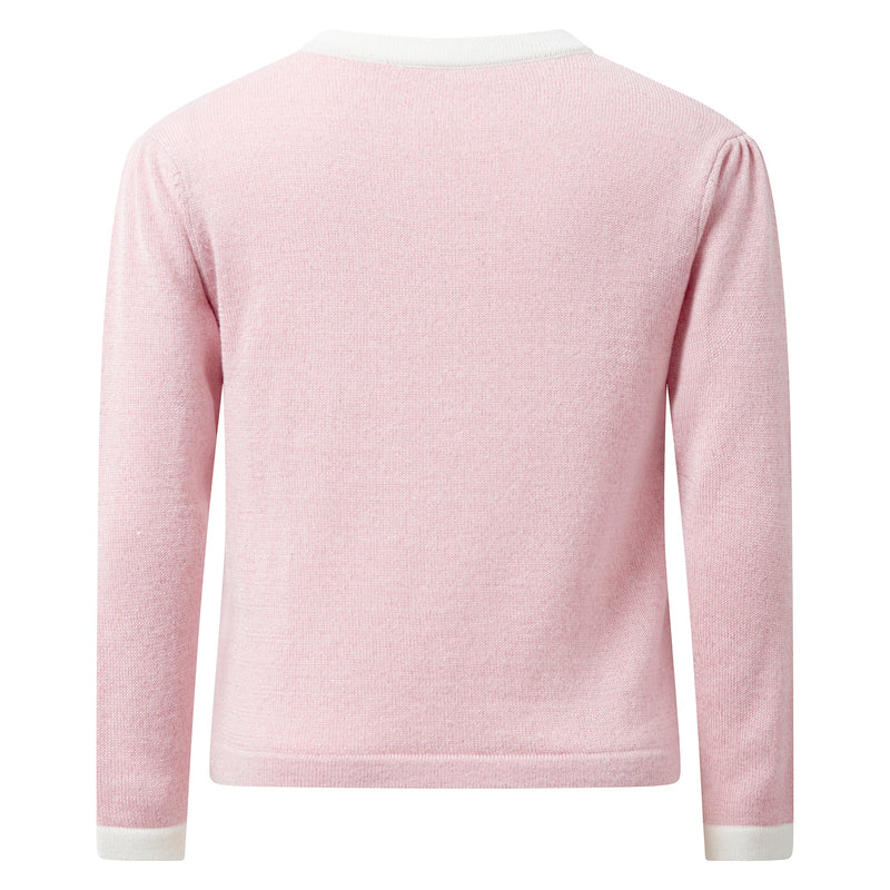 Pink Knit Pocket Cardigan Rachel Riley US
