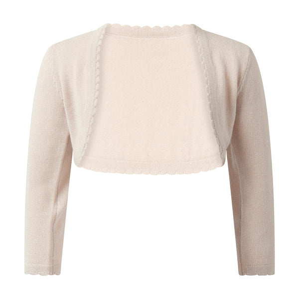 Gold Sparkle Scalloped Bolero Rachel Riley US