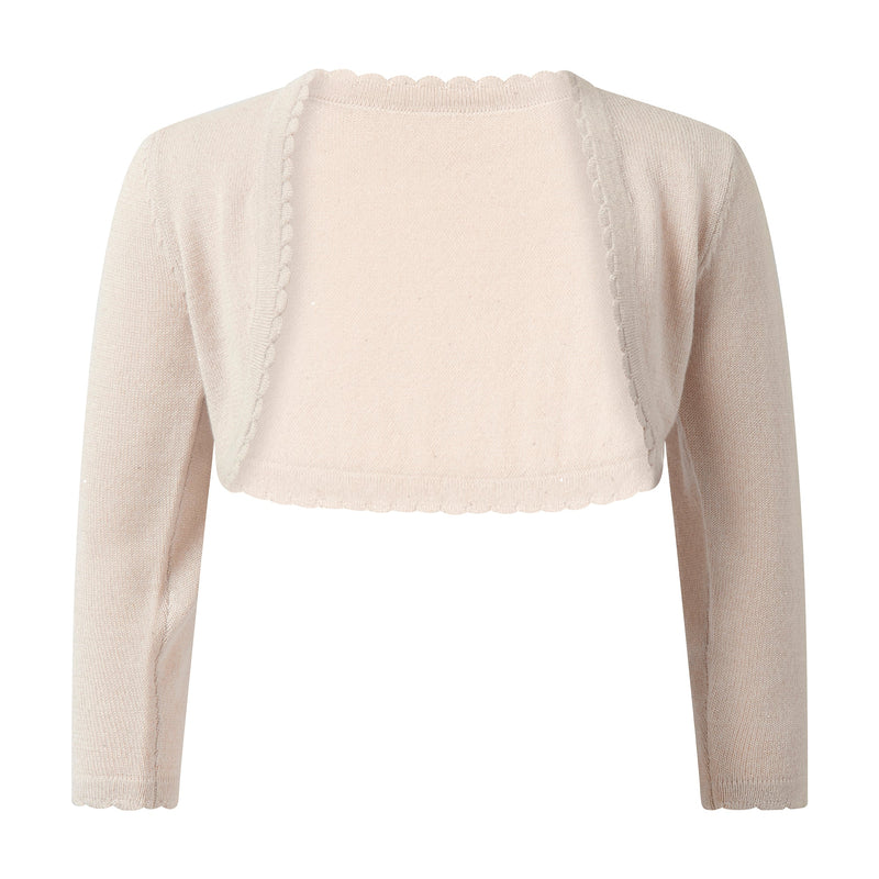 Gold Sparkle Scalloped Bolero Rachel Riley US