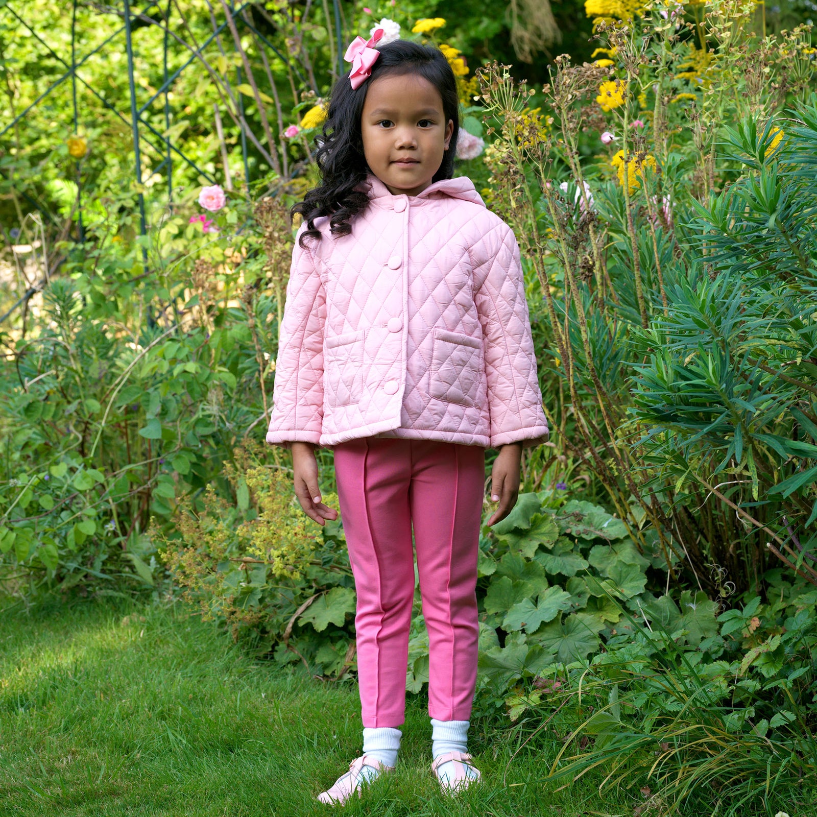Pink Quilted Hooded Jacket – Rachel Riley US