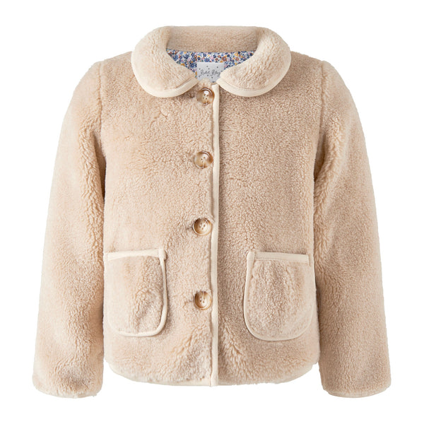 Cream Shearling Jacket Rachel Riley US