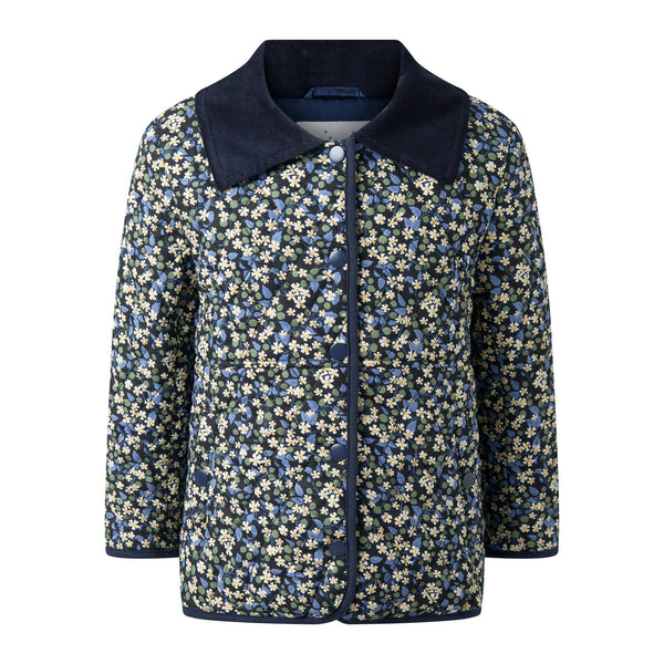 Berry Floral Quilted Jacket Rachel Riley US
