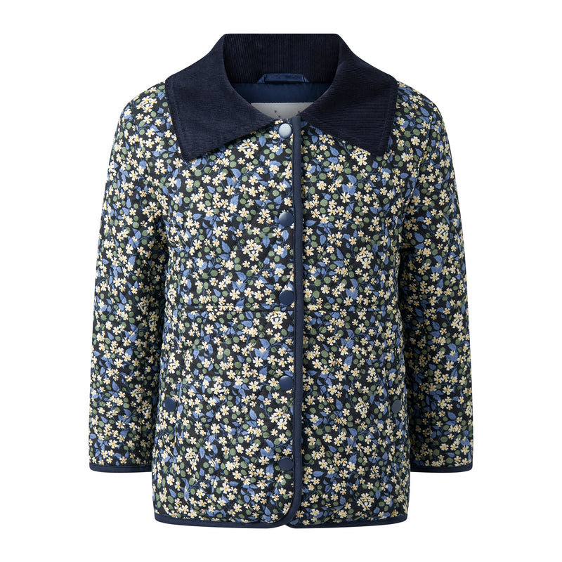 Berry Floral Quilted Jacket Rachel Riley US