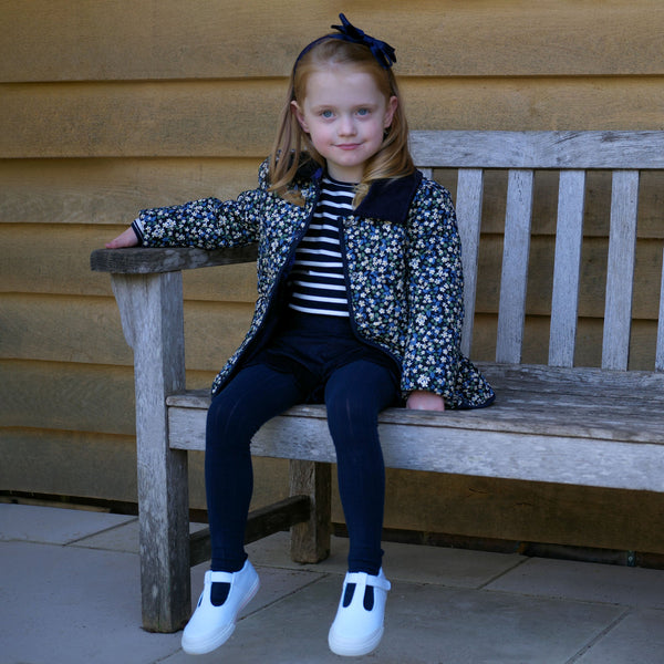 Berry Floral Quilted Jacket Rachel Riley US