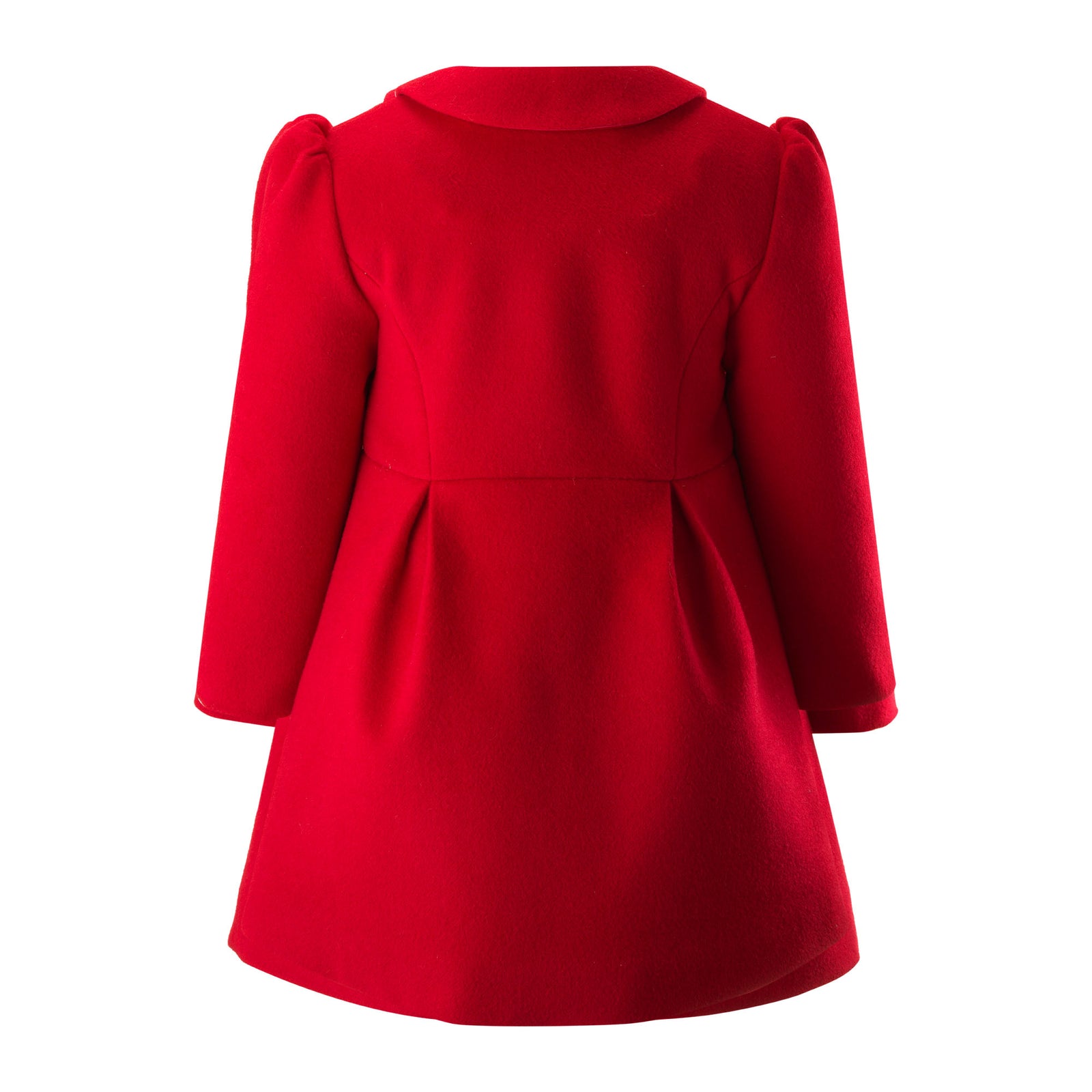 girls dress coat Red Bow Trim Coat 10y