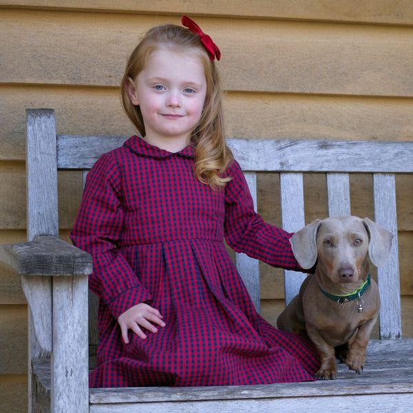 Check Lumberjack Pleated Dress Rachel Riley US