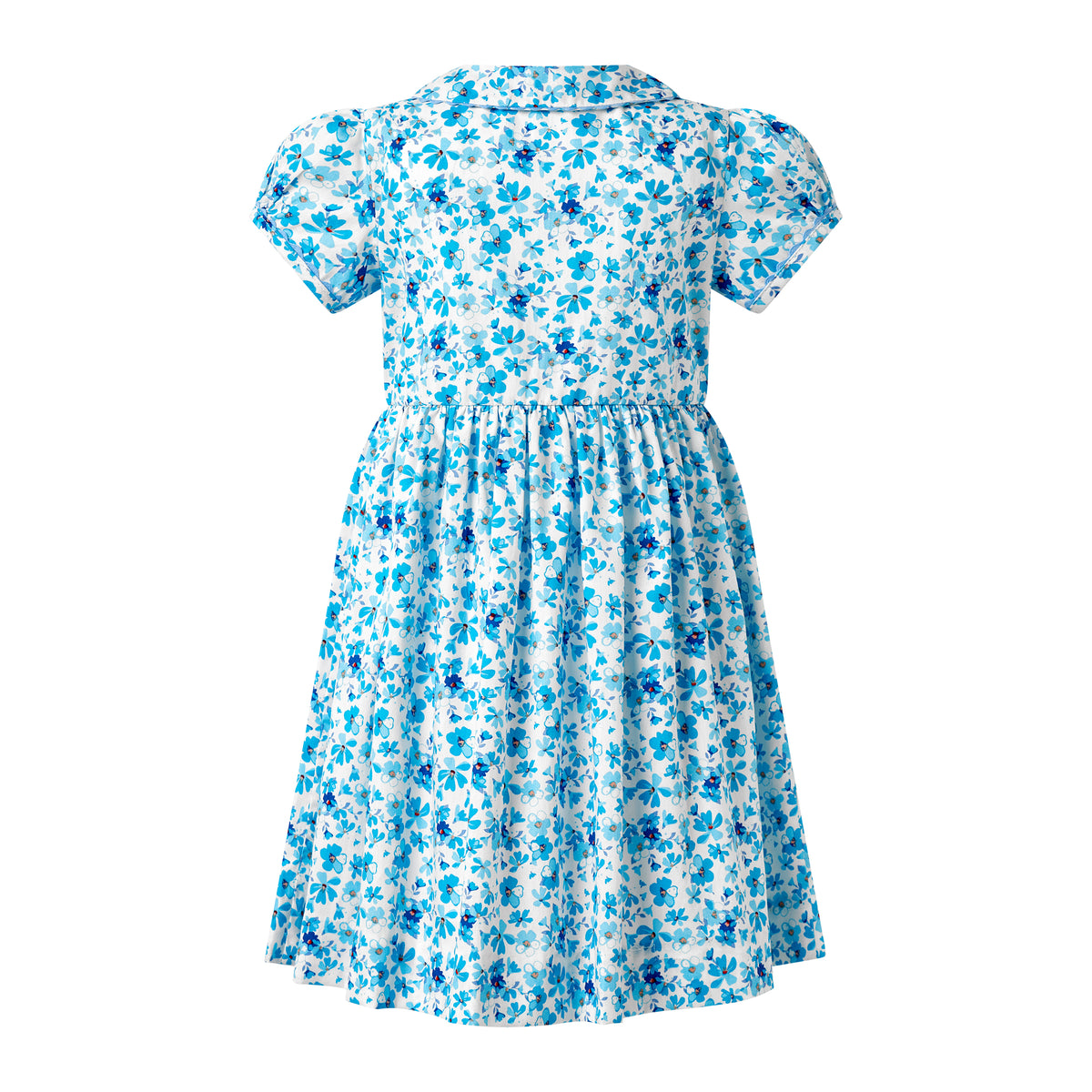 Blue Floral Button Front Dress Rachel Riley US