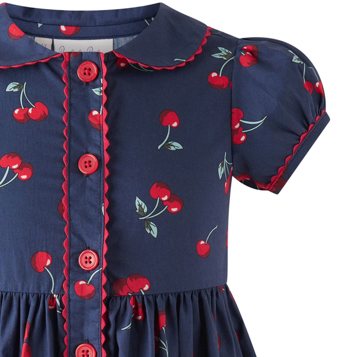 Cherry Button-Front Dress Rachel Riley US