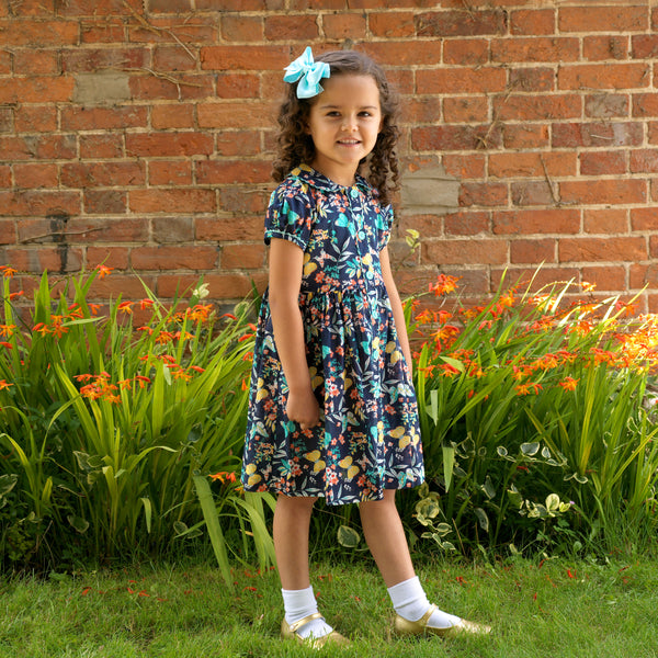 Butterfly Bloom Button-Front Dress