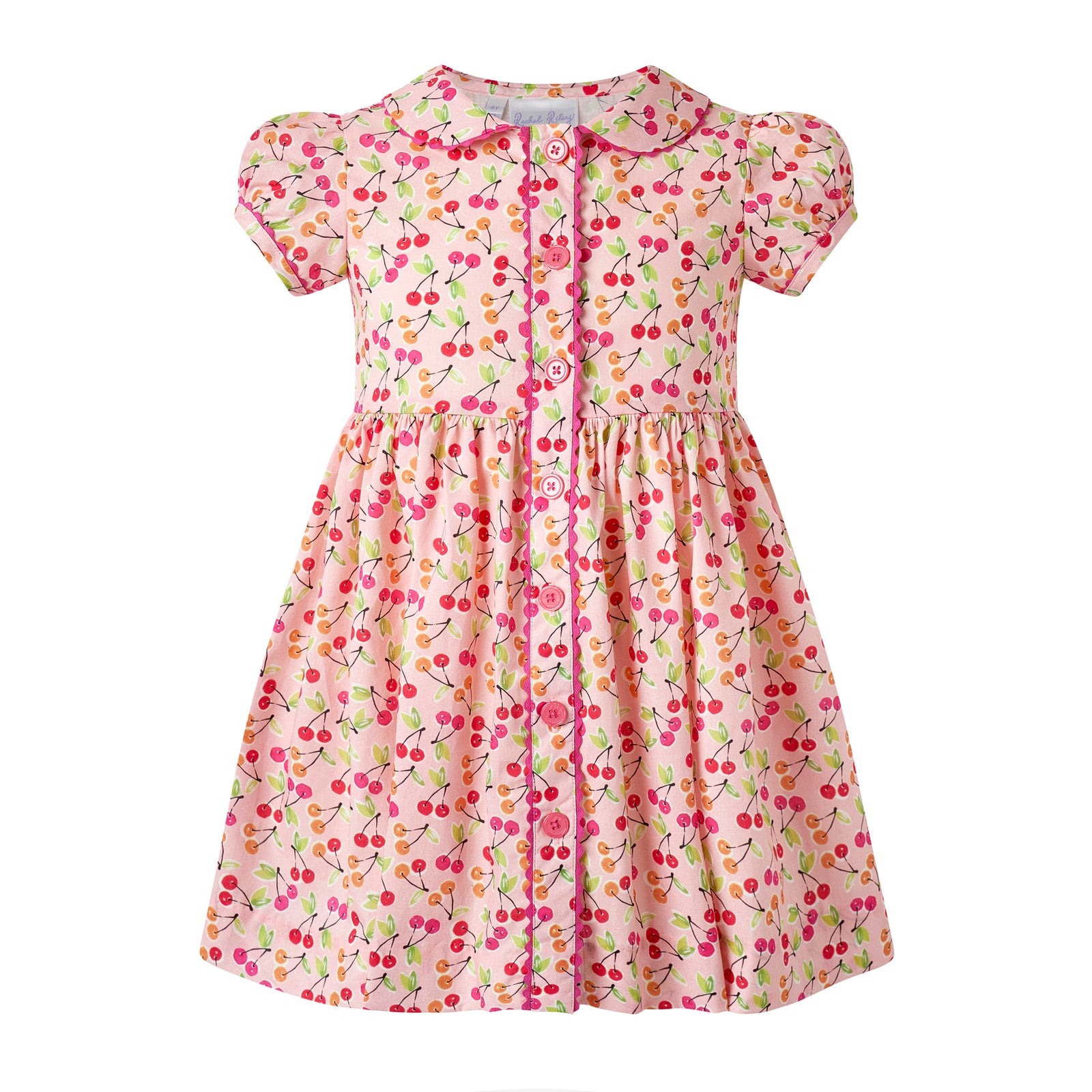 Cherry Button-front Dress – Rachel Riley US